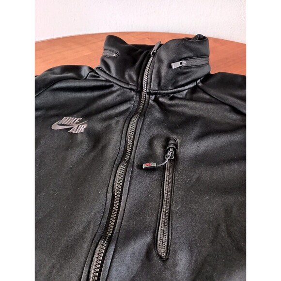 Nike Air Crossover Warm Up Track Jacket Large Hood Black Unisex Full Zip Sweater - Picture 4 of 12